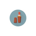 Lipstick colorful vector flat icon