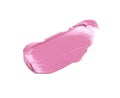 Lipstick gloss texture stroke isolate.