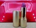 Lipstick with golden cover