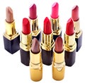 Lipstick group. Decorative cosmetics.