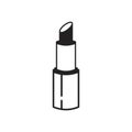 Lipstick icon vector illustration isolated on white.