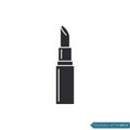 Black Color Lipstick Icon Vector Template Illustration Design Royalty Free Stock Photo