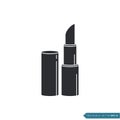 Black Color Lipstick Icon Vector Template Illustration Design Royalty Free Stock Photo