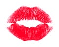 Lipstick kiss Royalty Free Stock Photo