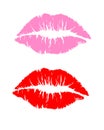 Lipstick Kiss Royalty Free Stock Photo