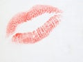 Lipstick kiss