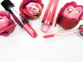 Lipstick lipgloss group set cosmetic for makeup fashion style