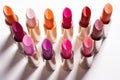 Lipstick: a palette of beauty trends Royalty Free Stock Photo