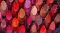 Lipstick Palette Perfection Colorful Cosmetics Display Close up