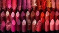 Lipstick Palette Perfection Colorful Cosmetics Display Close up