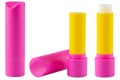 Lipstick. Pink lipstick. lipstick hygienic Super soft shea butter or beeswax lip balm stick. Deeply hydrates.