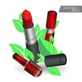 Lipstick pink icon beauty salon cosmetics.