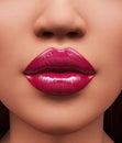 Lipstick,Portrait of woman with beautiful lips