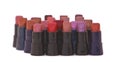 Lipstick samples Royalty Free Stock Photo