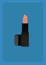 lipstick. Vector illustration decorative background design Royalty Free Stock Photo