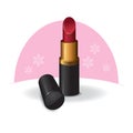 Lipstick. Vector illustration decorative background design Royalty Free Stock Photo
