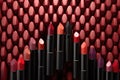 Lipsticks themed background large copy space - stock picture backdrop Royalty Free Stock Photo