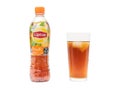 Lipton Ice Tea Peach, isolated on white Royalty Free Stock Photo