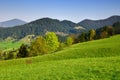 Liptovska Luzna - Spring landscape Royalty Free Stock Photo