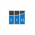 LIQ letter logo design on WHITE background. LIQ creative initials letter logo concept. LIQ letter design
