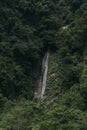 Liqin waterfall in lush forest in Hualien, Taiwan Royalty Free Stock Photo