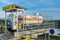 Liquefied petroleum gas tank at Tifon gas station Royalty Free Stock Photo