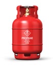 Liquefied propane industrial gas container