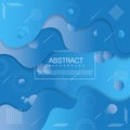 Liquid abstract background template with soft color