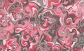 Liquid abstract texture. Swirling paint effect. Vector illustration. Marble abstract background. Pastel pink, gray and brown Royalty Free Stock Photo