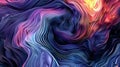 Liquid abstract waves graphic in the style of neon impressionism, fluid formation, matte background, multidimensional layers