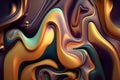 Liquid background texture abstract art digital artwork flowing organic illustration melted smooth water shiny color sculpted