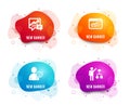Web traffic, User idea and Accounting icons. Algorithm sign. Website window, Light bulb, Supply and demand. Vector