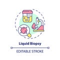 Liquid biopsy concept icon