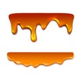 Liquid caramel, Honey. Vector