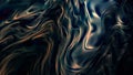 Liquid chrome surface. Fluid metal texture for design. Unreal organic shape. Dark matter. 3d render abstraction Royalty Free Stock Photo