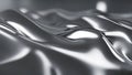 Liquid chrome waves background, shiny and lustrous metal pattern texture