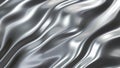 Liquid chrome waves background, shiny and lustrous metal pattern texture, silky 3D illustration