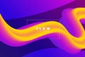 Liquid color background design. Abstract background with 3d fluid shapes