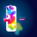 Liquid color background design. Fluid gradient shapes composition. Futuristic design posters. Eps10 vector. Royalty Free Stock Photo