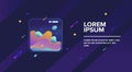 Liquid color background design. Fluid gradient shapes composition.