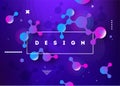 Fluid gradient shapes futuristic poster illustration. Eps10 vector.
