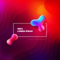 Liquid color background design. Fluid shapes composition. Futuristic design posters. Eps10 vector. Royalty Free Stock Photo