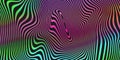 Liquid color blend, holographic black stripes pattern background. Vector abstract iridescent fluid colors background