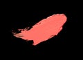 Coral red orange lipstick background texture smudge samples