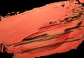Coral red orange lipstick background texture smudge samples