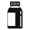 Liquid cough syrup icon, simple style Royalty Free Stock Photo