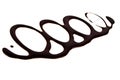 Liquid dark chocolate isolated on white background Royalty Free Stock Photo