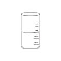 liquid density meter icon. Element of measuring elements for mobile concept and web apps icon. Thin line icon for website design
