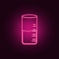 liquid density meter icon. Elements of measuring elements in neon style icons. Simple icon for websites, web design, mobile app,