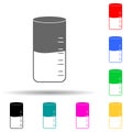Liquid density meter multi color style icon. Simple glyph, flat vector of measuring elements icons for ui and ux